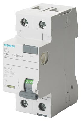 Interruptor Diferencial 2 Polos (1P+N), 30mA, 40A