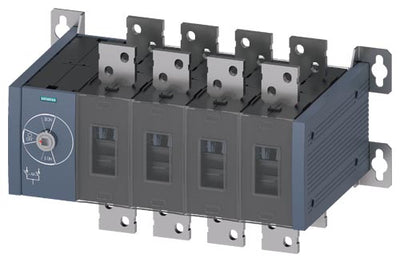 Conmutador de red para operación manual, Tamaño 5, 4 polos hasta 690V AC, corriente nominal 1600A