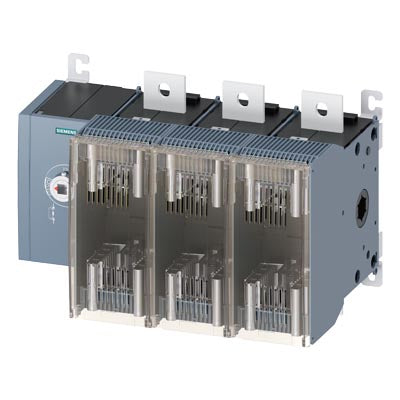 Seccionador frontal, con fusibles tipo LV HRC, con mando integrado, Tamaño 5, 3 polos, corriente nominal 630A,