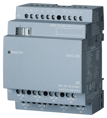 Logo! DM16 230R 230V/230V/relé 4 TE, 8 DI/8 DO // V8