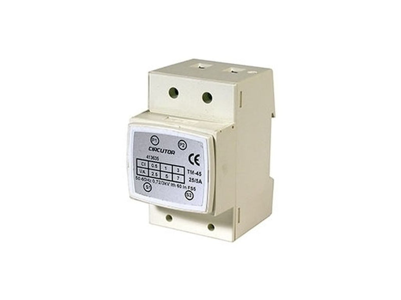 TM45 1 /5A, Transformador de corriente primario bobinado carril DIN