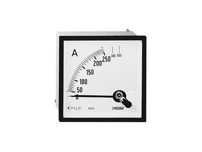 EC96 15A, Amperímetro para medida en corriente alterna, hierro móvil, panel 96x96
