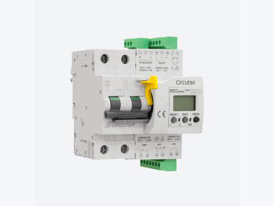 RECmaxLPd-D2-16, Relé diferencial reconectador con magnetotérmico para funcionar con transformador diferencial externo, 2 polos curva D