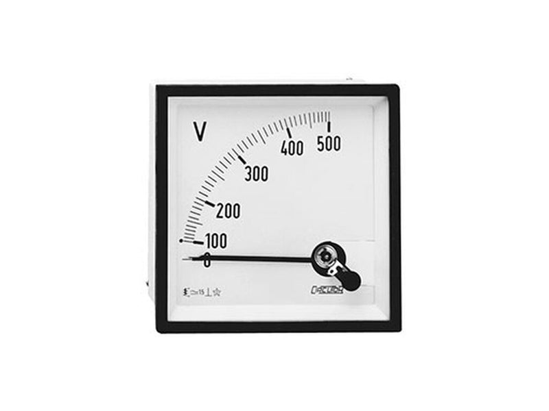 EC48 .../110V, Voltímetro para medida en alterna, hierro móvil, panel 48x48