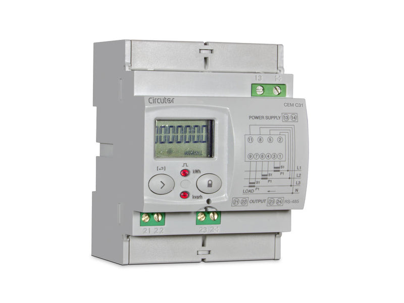 CEM-C31-T1-MID, Contador de energía trifásico indirecto con certificado MID