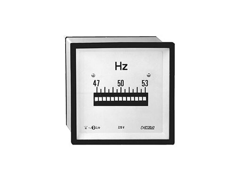 HLC48 48,5-51,5Hz 7L, Frecuencímetro de 7 láminas, 48x48