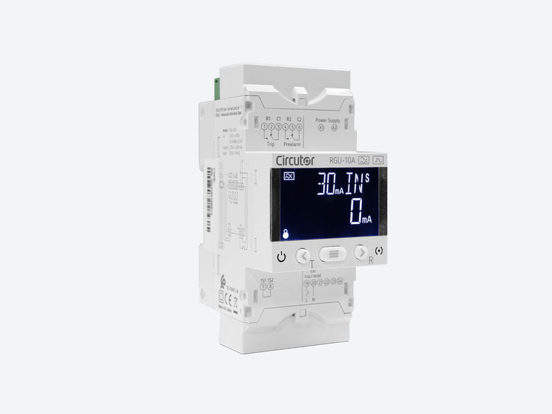 RGU-10A, Relé diferencial para Transformador WGC, tipo A, 3 módulos y display
