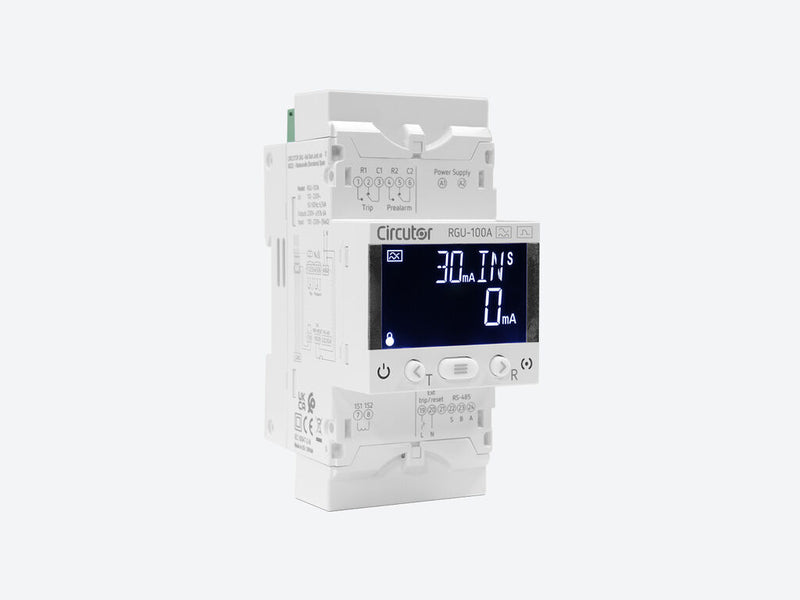 RGU-100A, Relé diferencial para Transformador WGC, tipo A, 3 módulos y display