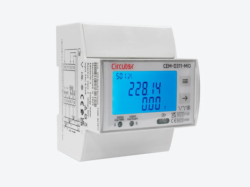 CEM-D311 -MID, Contador de energía trifásico indirecto con certificado MID