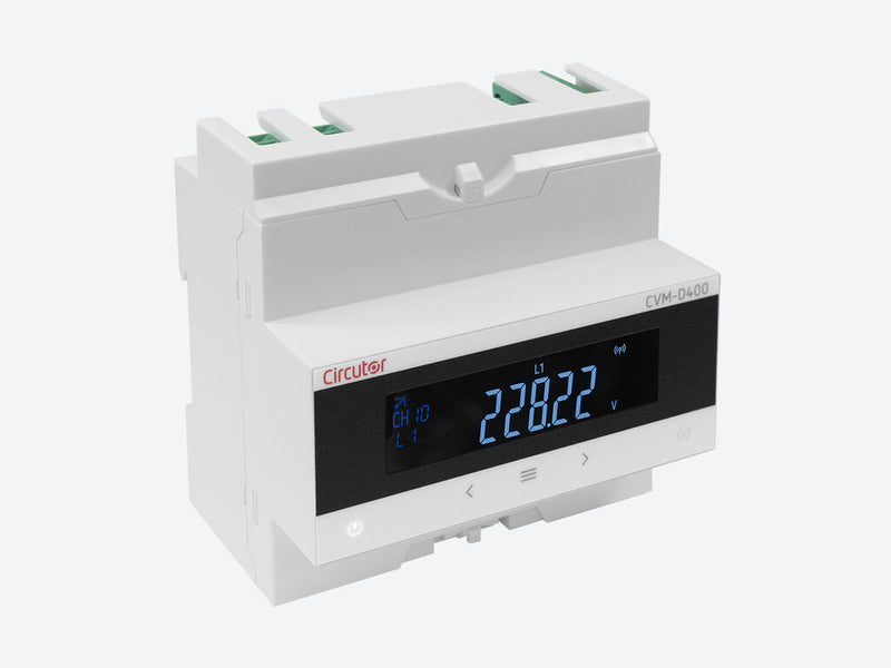 kit CVM-D421+2xSCV1, Analizador de redes multicanal con memoria, carril DIN