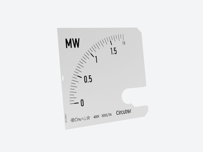 SWT96E 2000/5A 1,2MW, Escala intercambiable para vatímetro trifásico WTC 96E