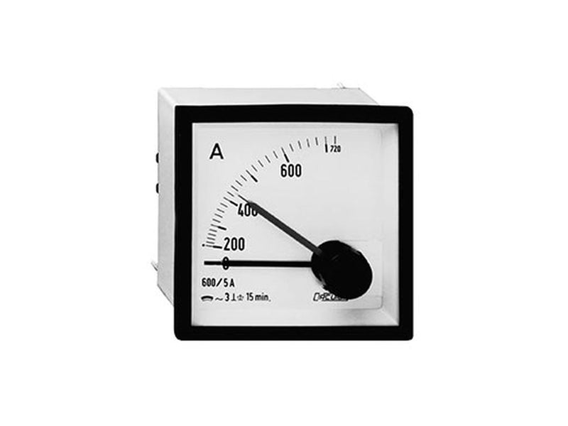 MC96 .../5A 120%, Amperímetro maxímetro bimetálico, panel 96x96
