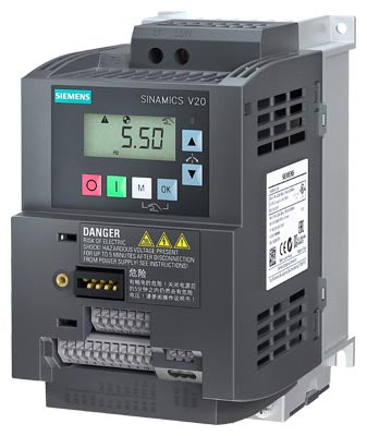Variador de frecuencia Sinamics V20 - 1,1 Kw 200-240 V 1 Ac - Uss/Modbus Rtu Con Bop Incorporado