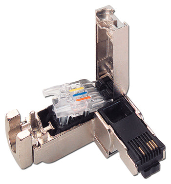 CONECTOR RJ45 PLUG 90, PACK 502X2, 50 UND