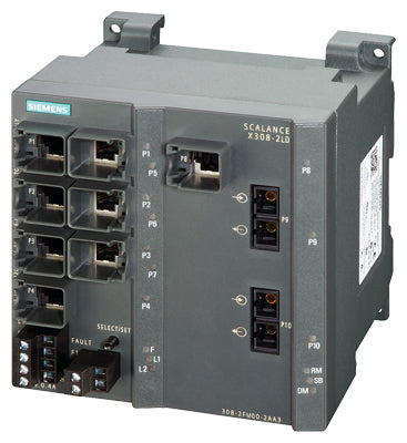 SCALANCE X308-2LD, managed plus IE Switch, 2x 1000 Mbits/s SM SC