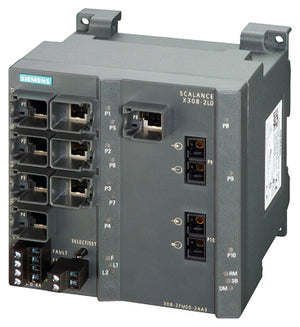 SCALANCE X308-2LD, managed plus IE Switch, 2x 1000 Mbits/s SM SC