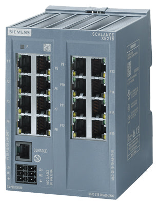 SCALANCE XB216 manageable Layer 2 IE Switch, 16x puertos RJ45 10/100 Mbits/s, 1 puerto de consola