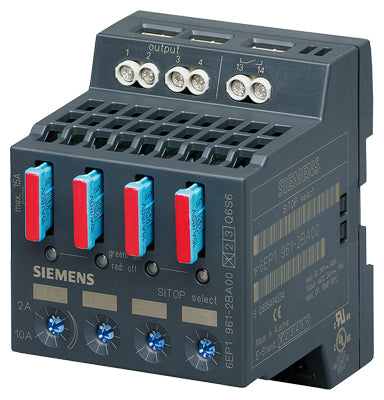 Sitop PSE200U Select Módulo de diagnóstico de 4 canales entrada: DC 24 V/40 A salida: DC 24 V/4x 10 A Umbral