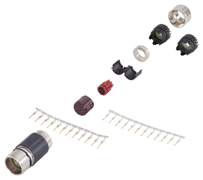 Conector de señales de 17 polos Tipo: 6FX2003-0SA17 Rosca exterior conector macho 1 cuerpo aislante