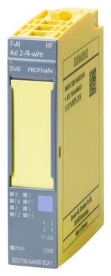 Safety ET 200SP, F-AI 4xI(0)4 a 20mA HF FAILSAFE ANALOG INPUTS up to PL E (ISO 13849) up to SIL 3 (IEC 61508)
