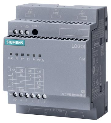 CIM LOGO! 8 interfaz Modbus RTU (RS232/485) switch de 4 puertos, sin 4G/LTE/GPS