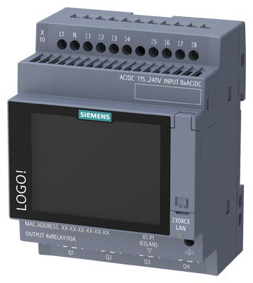 PLC LOGO! 230RCE 8 DI/4 DO, 800 bloques