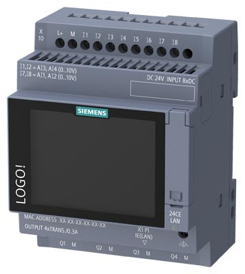 PLC LOGO! 24CE 8 DI (4 AI)/4 DO, 800 bloques