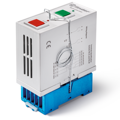 Relé Biestable 2 Polos 8 A 250 Vcc c/Zócalo 9021 SMA (Led + Pulsador)