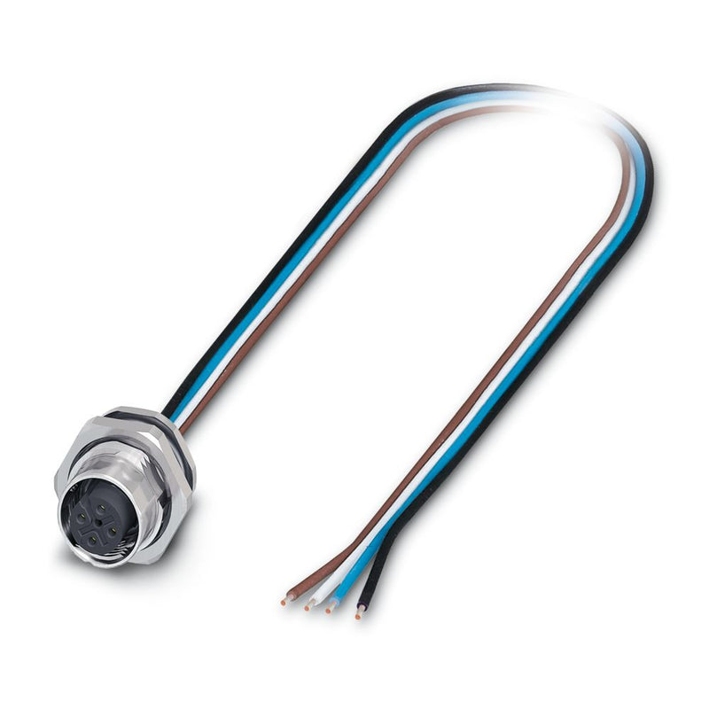 Conector enchufable para aparato pared posterior SACC-DSI-M12FS-4CON-M16/0,5