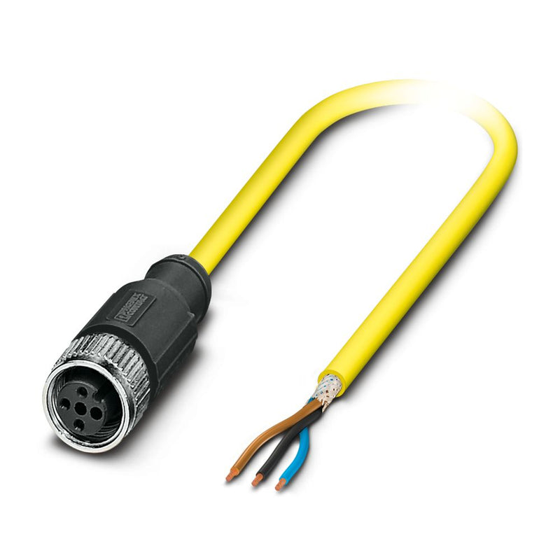 Cable para sensores/actuadores SAC-3P-M12FS SH BK/.../...