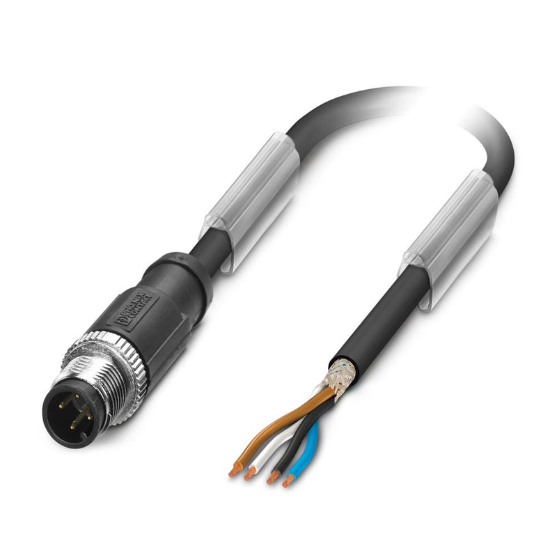 Cable para sensores/actuadores SAC-4P-M12MS/ 3,0-PUR SH