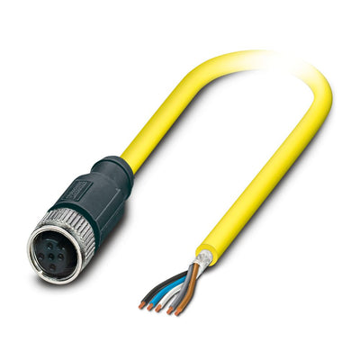 Cable para sensores/actuadores SAC-5P-M12FS SH BK/.../...