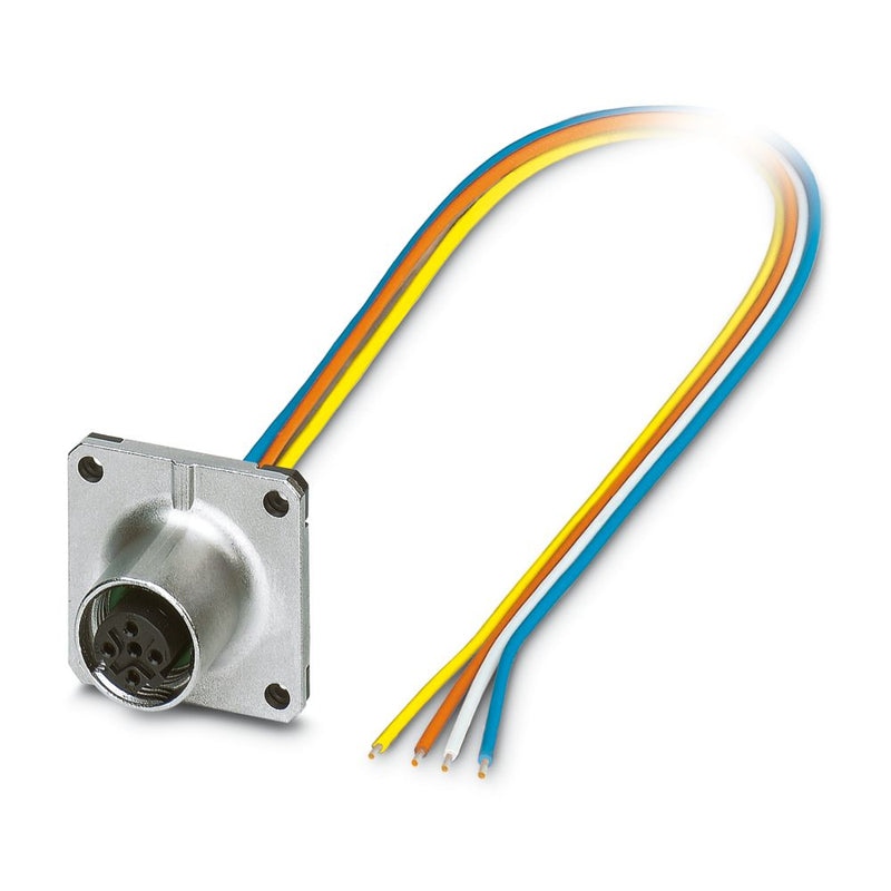Conector enchufable para aparato pared delantero SACC-SQ-M12FSD-4CON-25F/0,5