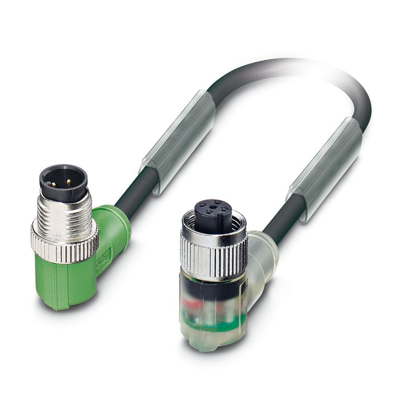 Cable para sensores/actuadores SAC-4P-M12MR/1,5-PUR/M12FR-3L