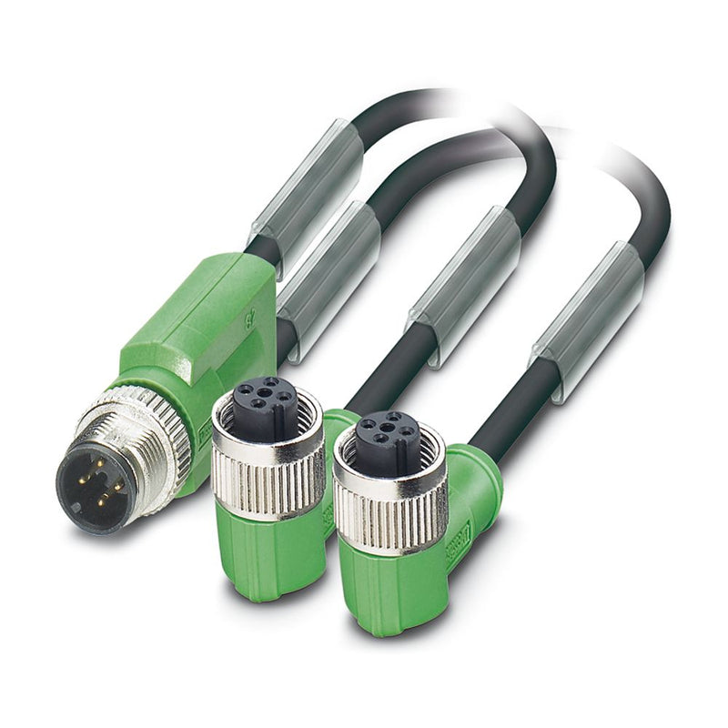 Cable para sensores/actuadores SAC-3P-M12Y/2X1,5-PUR/M12FR B