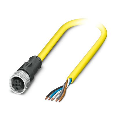 Cable para sensores/actuadores SAC-5P-M12FS BK/.../...