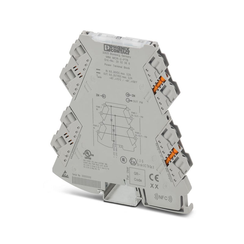 Borne de alimentación MINI MCR-2-PTB