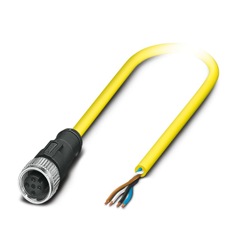 Cable para sensores/actuadores SAC-4P-M12FS BK/.../...