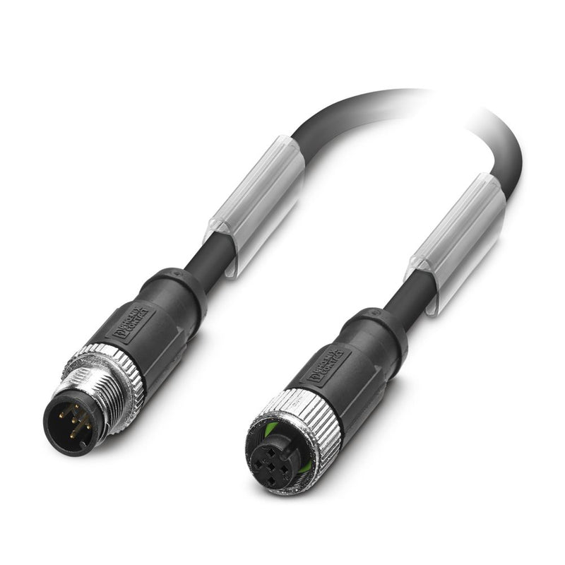 Cable para sensores/actuadores SAC-5P-M12MS/10,0-PUR/M12FS SH