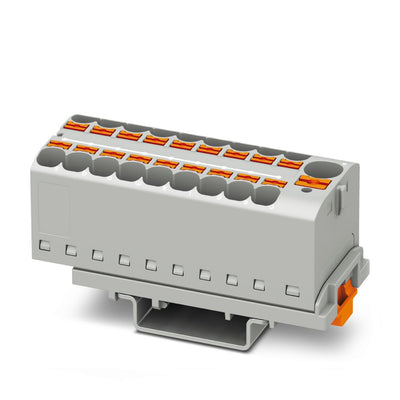 Bloque para distribución PTFIX 10/18X4-NS35 GY