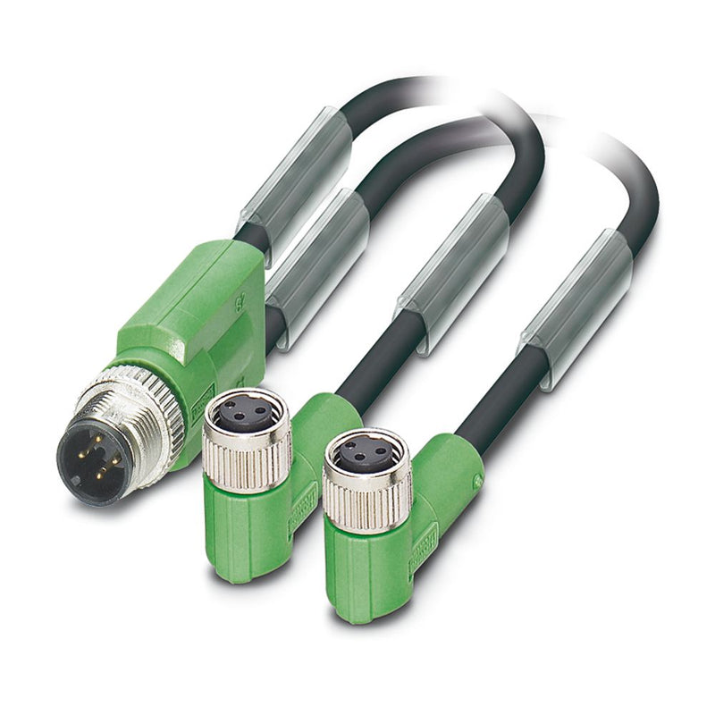 Cable para sensores/actuadores SAC-3P-M12Y/2X0,6-PUR/4P-M 8FR