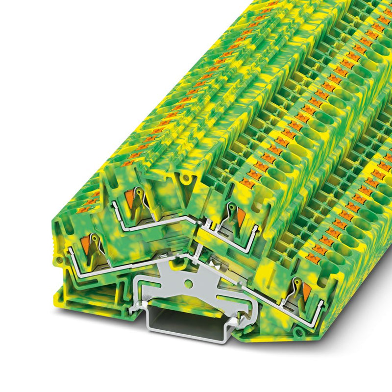 Borne de doble piso conductor de proteccion PTTBS 4-PE