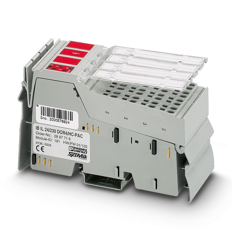 Módulo de relés IB IL 24/230 DOR4/HC-PAC