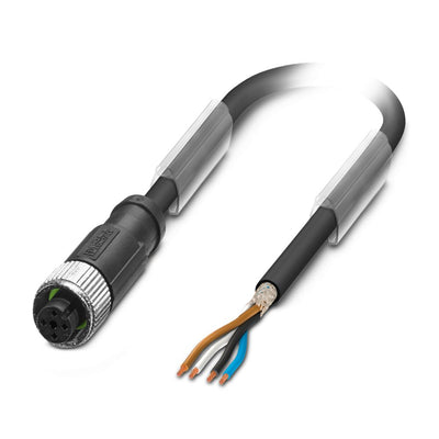 Cable para sensores/actuadores SAC-4P- 3,0-PUR/M12FS SH
