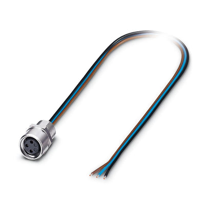 Conector enchufable para aparato pared delantero SACC-E-M 8FS-3CON-M8/0,5