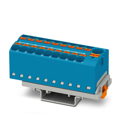 Bloque para distribución PTFIX 10/18X4-NS35 BU