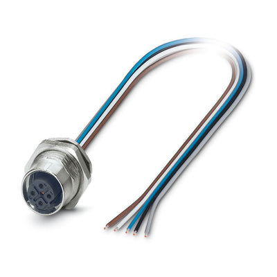 Conector enchufable para aparato pared posterior SACC-DSI-M12FSB-5CON-M16/0,5
