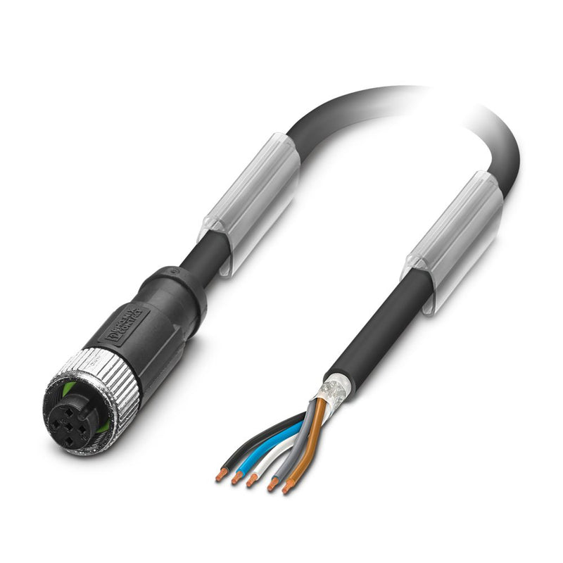 Cable para sensores/actuadores SAC-5P-10,0-PVC/M12FS SH BK