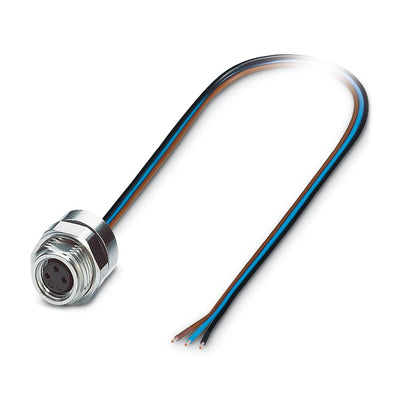 Conector enchufable para aparato pared posterior SACC-DSI-M 8FS-3CON-M12/0,5