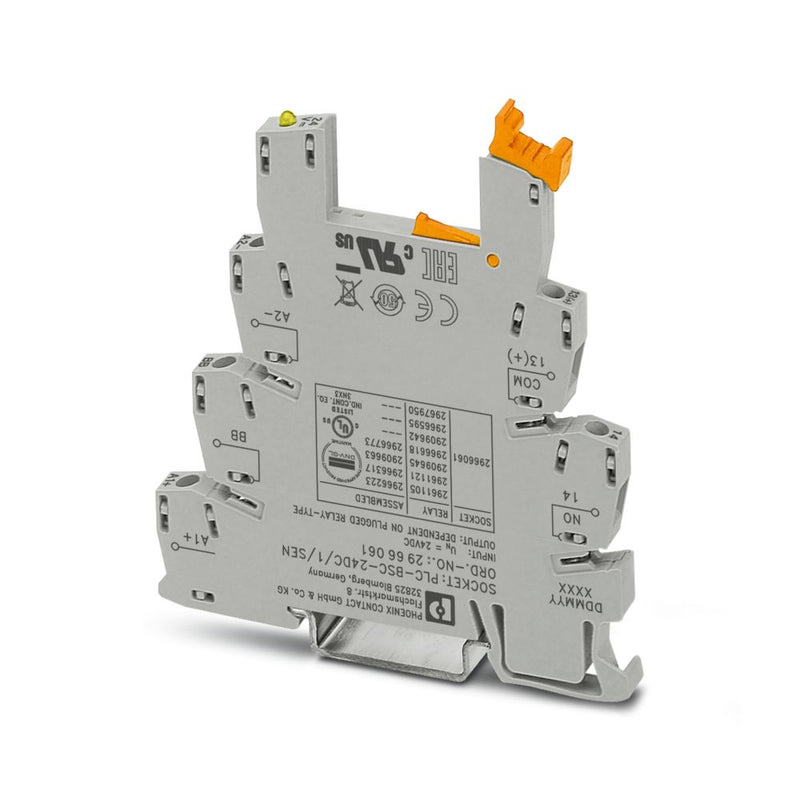 Zócalo de relé PLC-BSC- 24DC/ 1/SEN